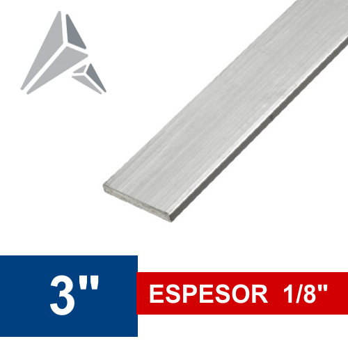 PERFIL PLANO ALUMINIO ANODIZADO BLANCO REFERENCIA 753L